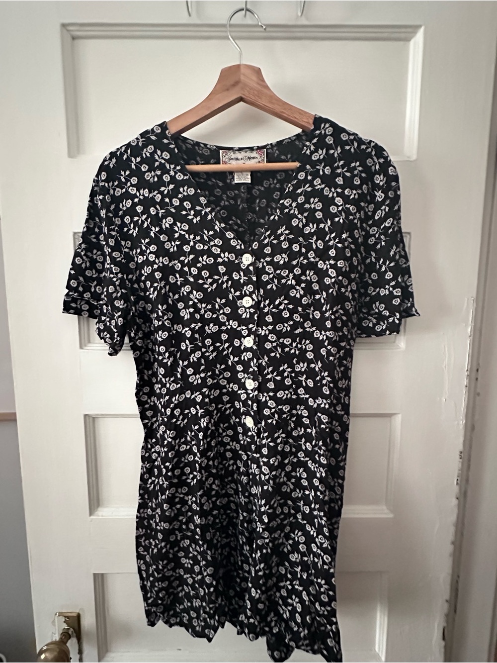 Vintage floral romper